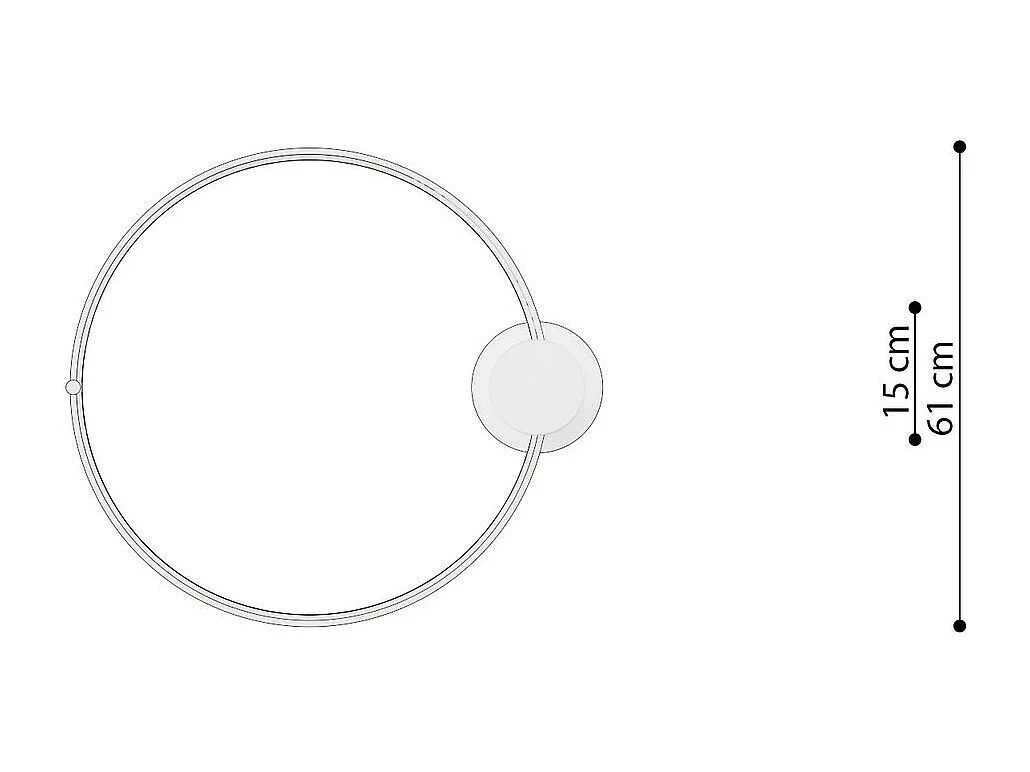 Plafonnier Nyra 55 blanc 3000K