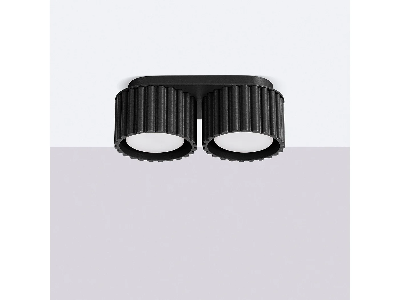 Plafonnier Aurélis 2 noir Gx53