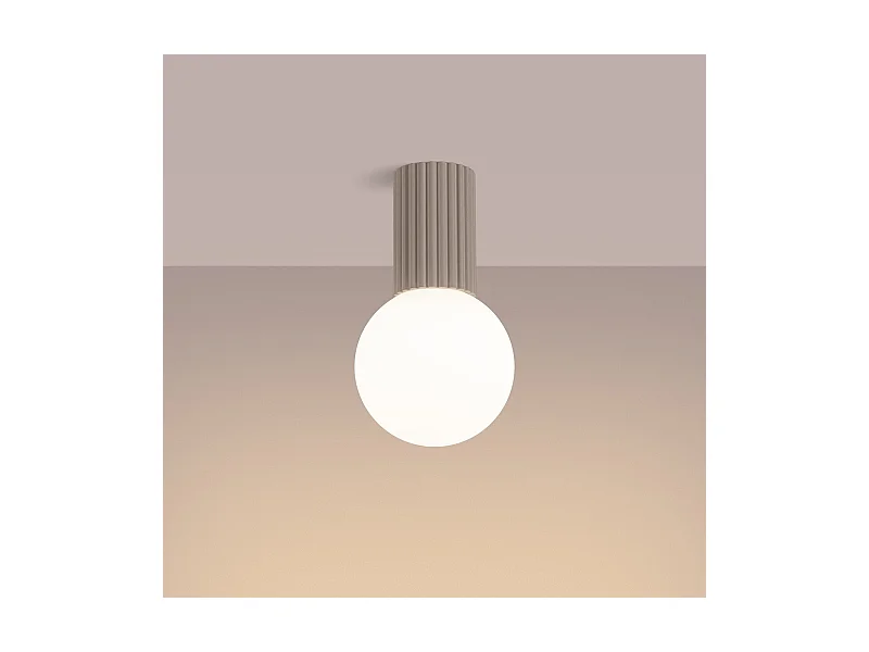 Plafonnier Orbis taupe IP44