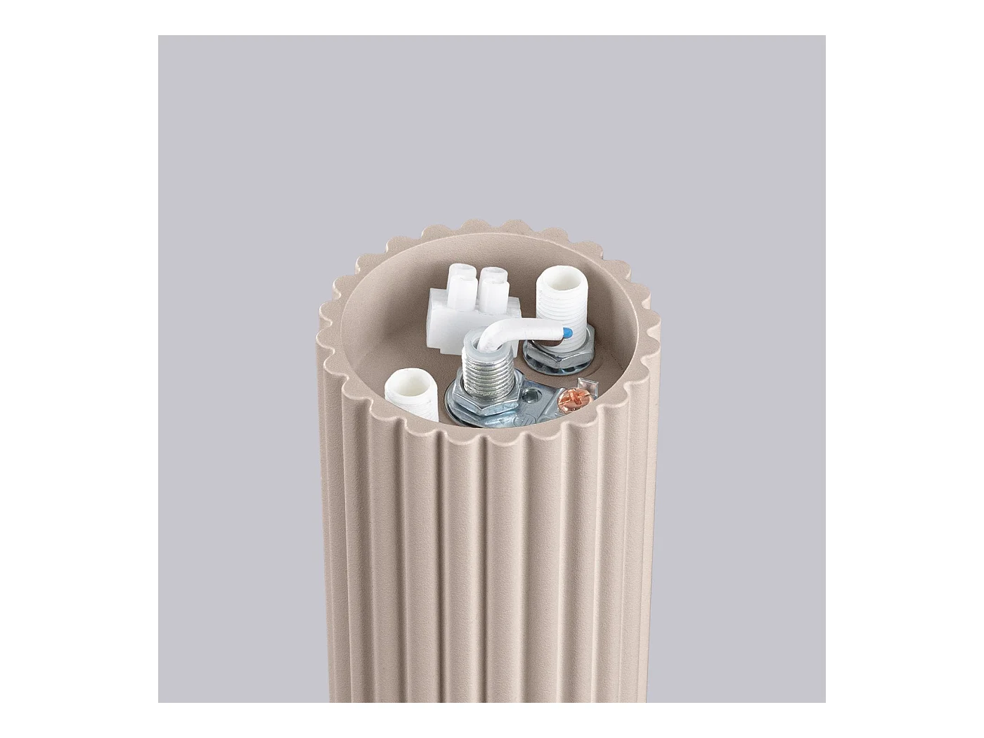 Plafonnier Orbis taupe IP44