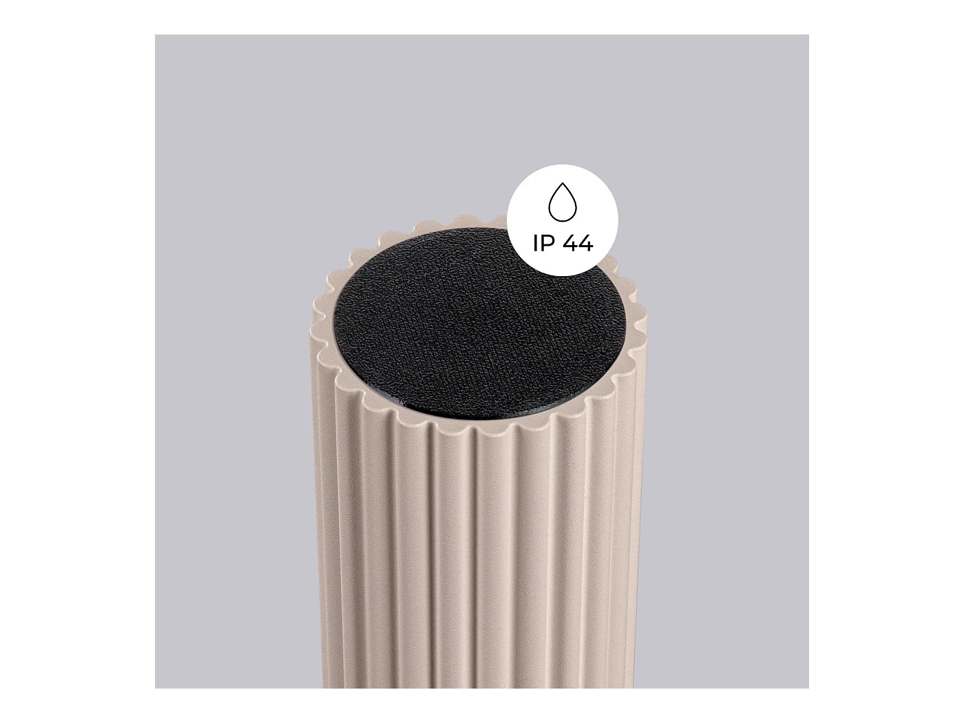 Plafonnier Orbis taupe IP44