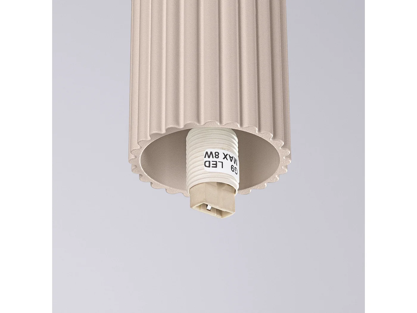 Plafonnier Orbis taupe IP44