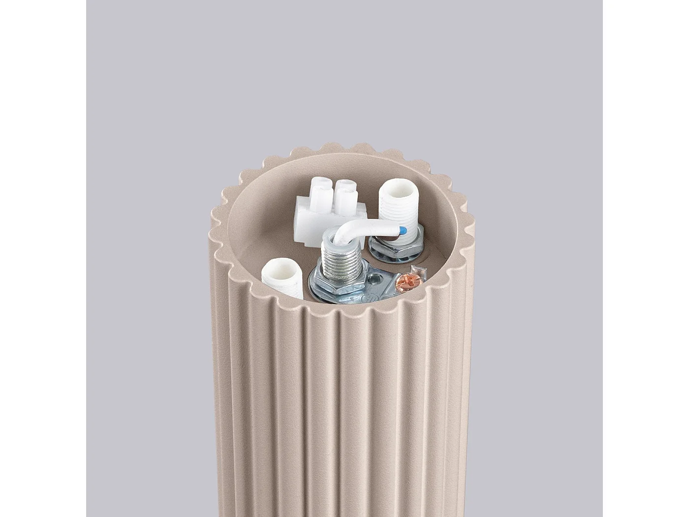 Plafonnier Orbis taupe IP44