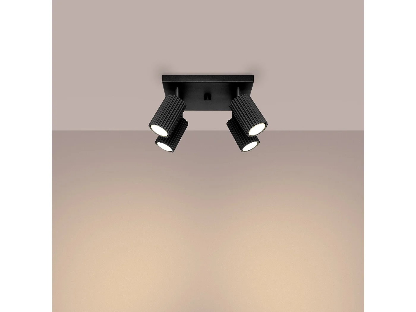 Plafonnier Onyx 4 noir