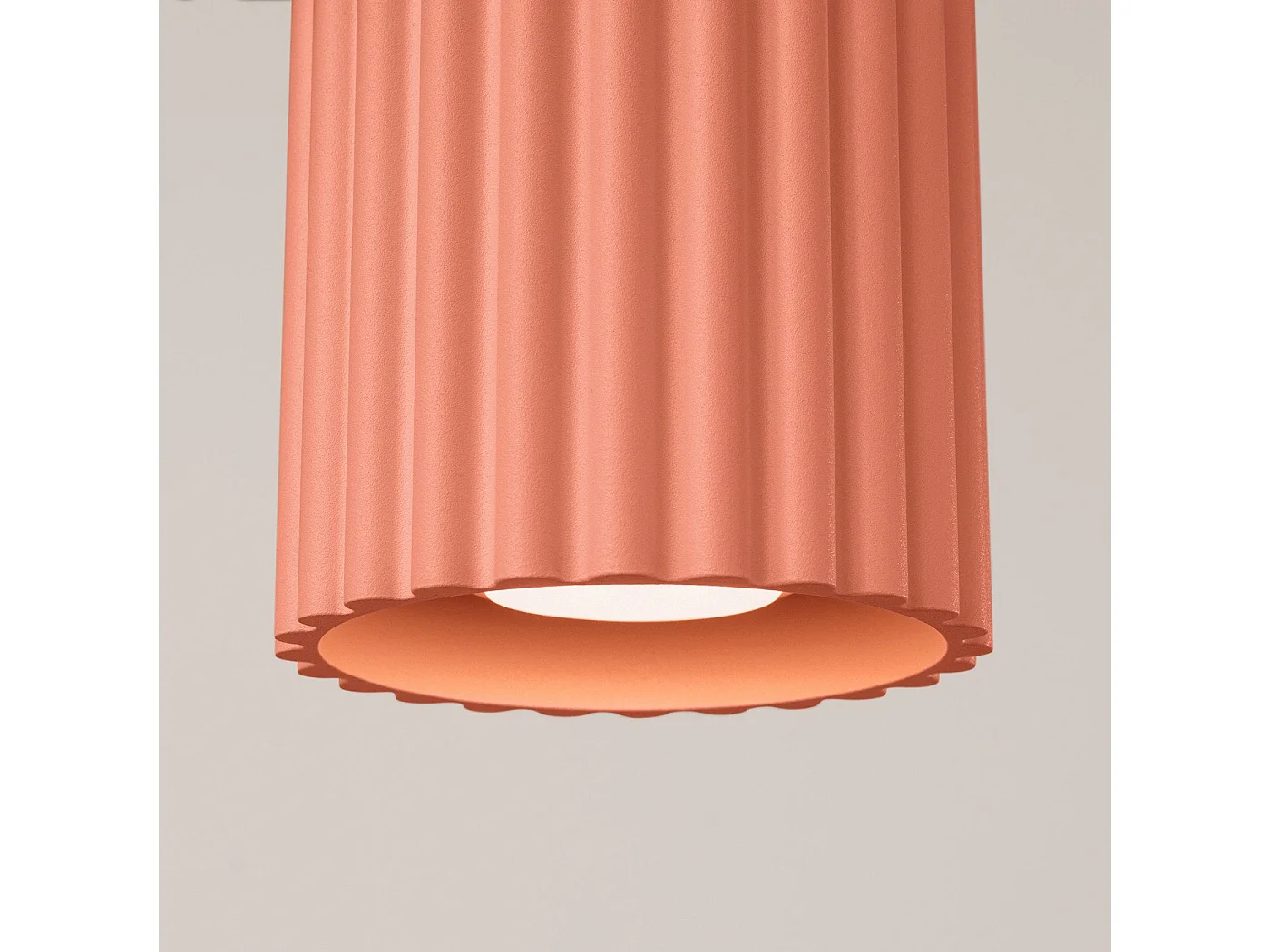 Plafonnier Aurélis 1 peach GU10