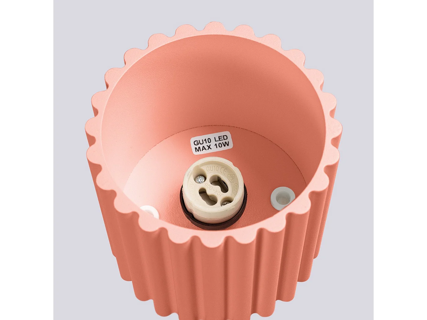 Plafonnier Aurélis 1 peach GU10