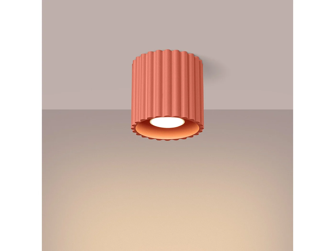 Plafonnier Aurélis 1 peach GU10