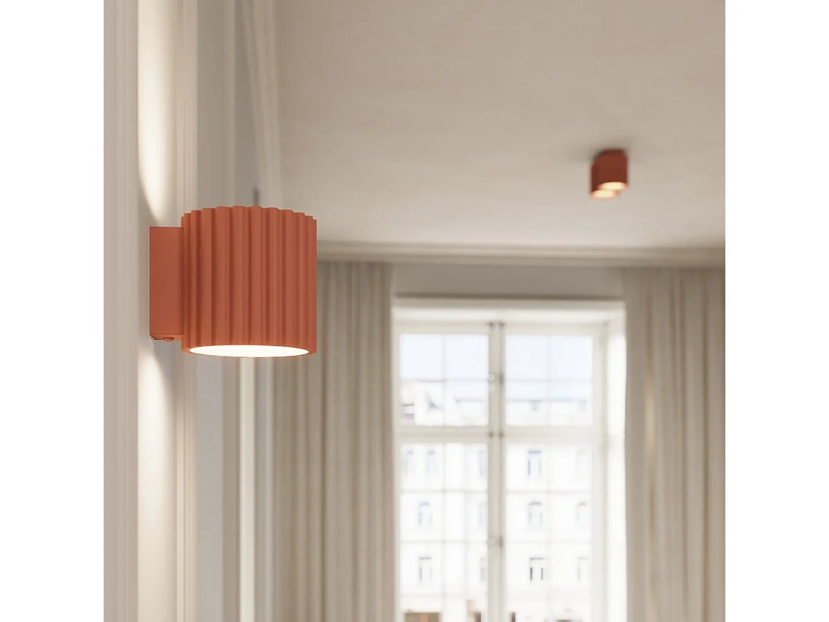 Plafonnier Aurélis 1 peach GU10