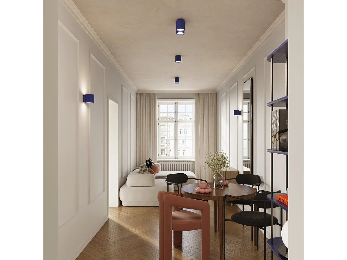 Plafonnier Aurélis 1 ultramarine GU10