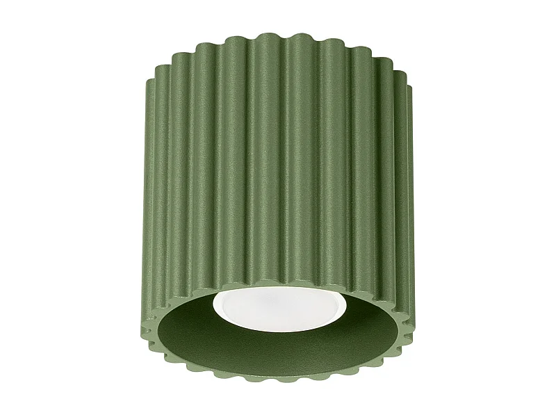 Plafonnier Aurélis 1 vert olive GU10