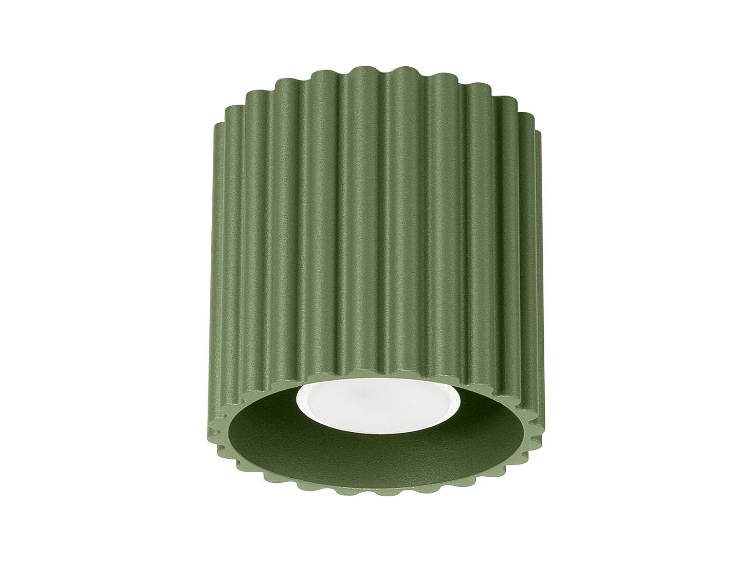 Plafonnier Aurélis 1 vert olive GU10