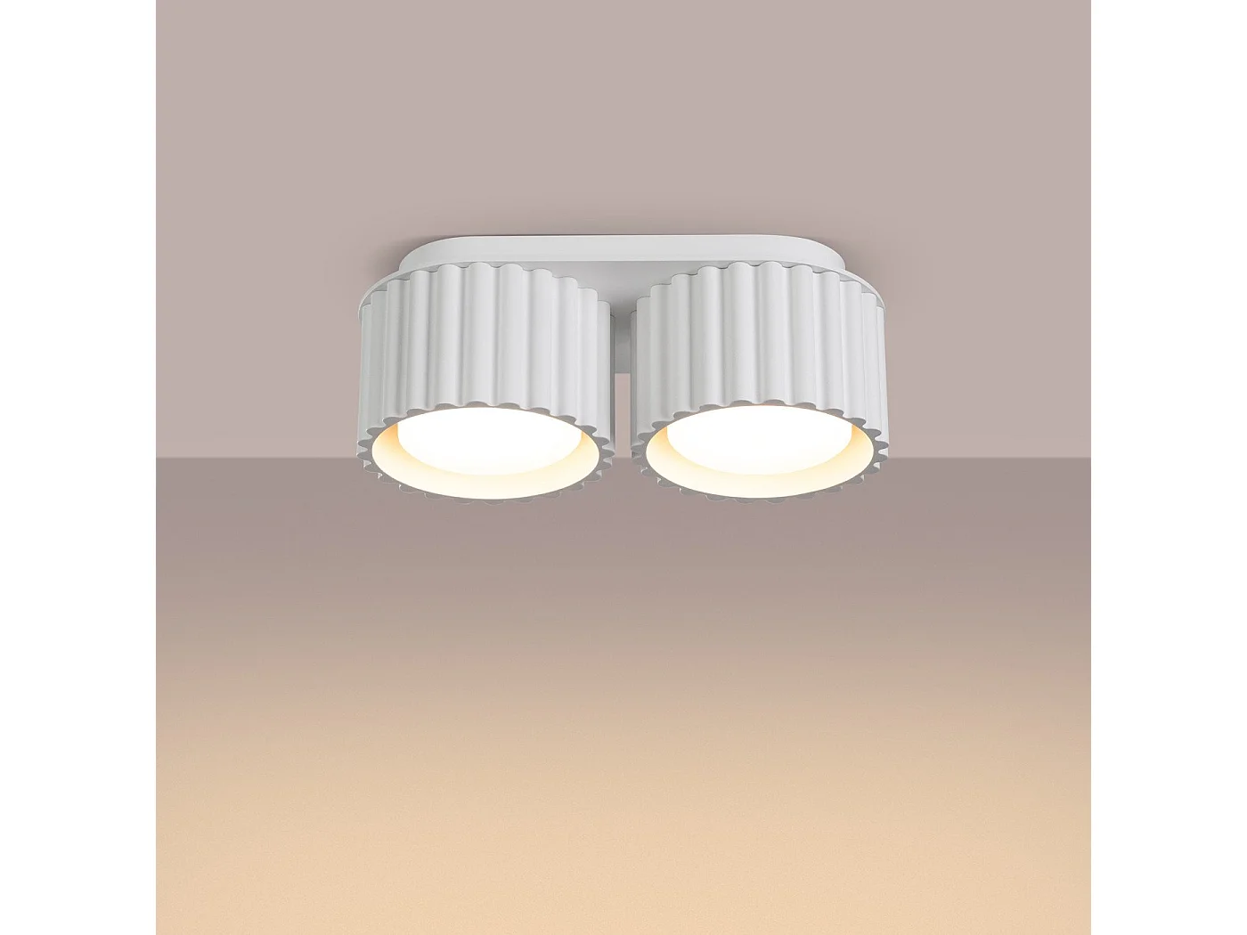 Plafonnier Aurélis 2 blanc Gx53