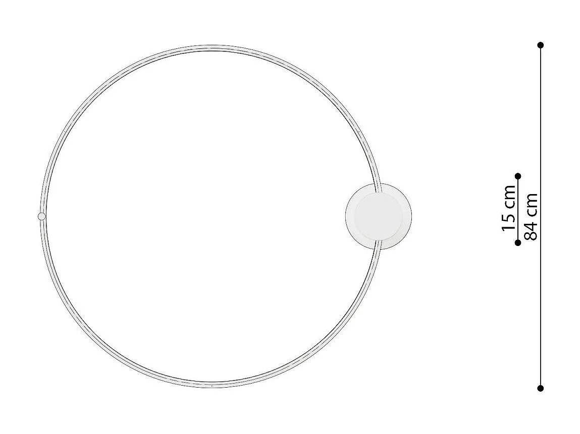 Plafonnier Nyra 78 blanc 3000K