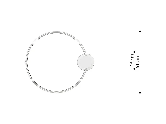 Plafonnier Nyra 55 noir 4000K