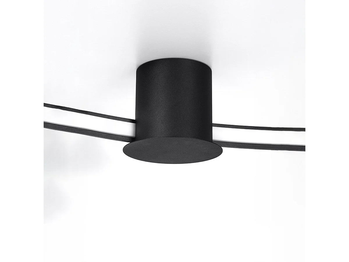 Plafonnier Nyra 55 noir 4000K