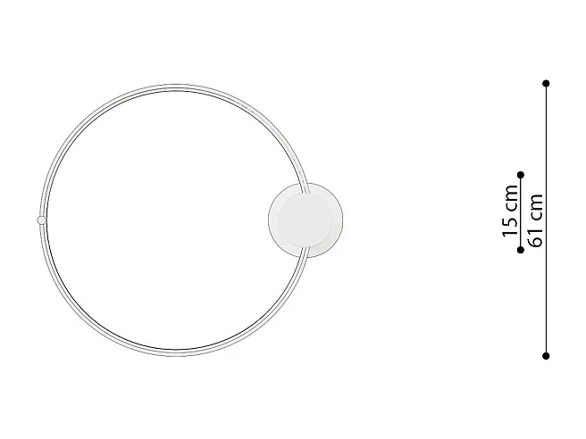 Plafonnier Nyra 55 noir 4000K