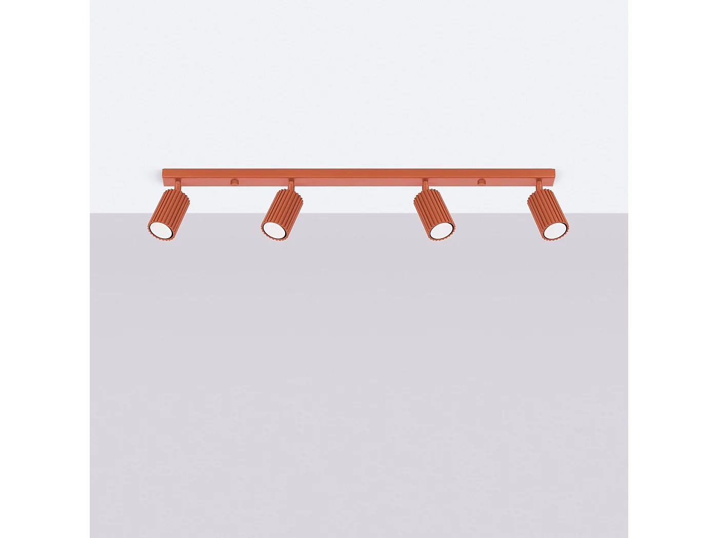 Plafonnier Onyx 4L rouge ocre