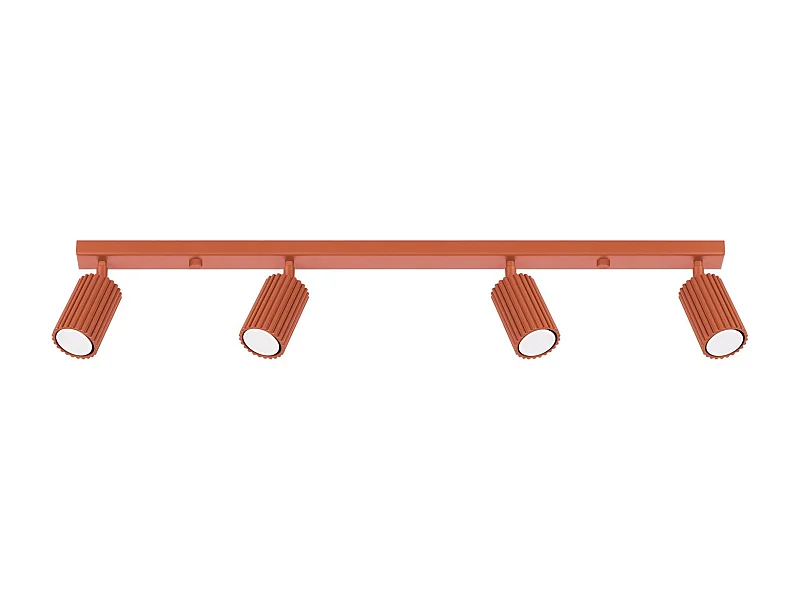 Plafonnier Onyx 4L rouge ocre