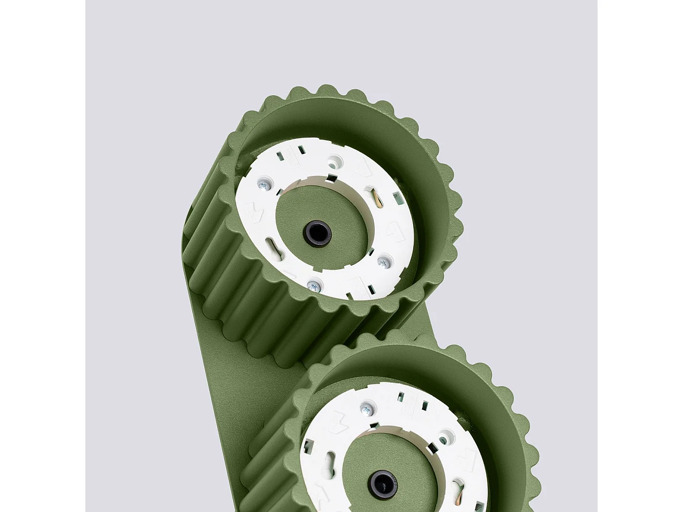 Plafonnier Aurélis 2 vert olive Gx53