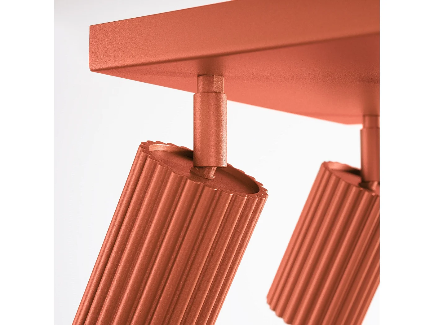 Plafonnier Onyx 4 rouge ocre