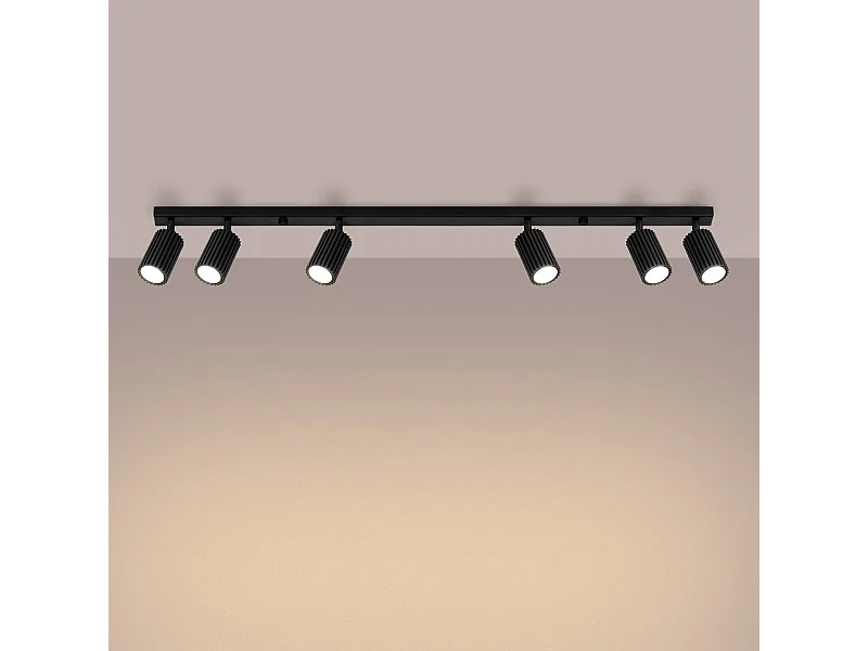 Plafonnier Onyx 6L noir