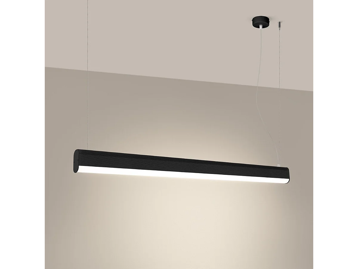 Lampe suspendue Oris noir LED 3000K