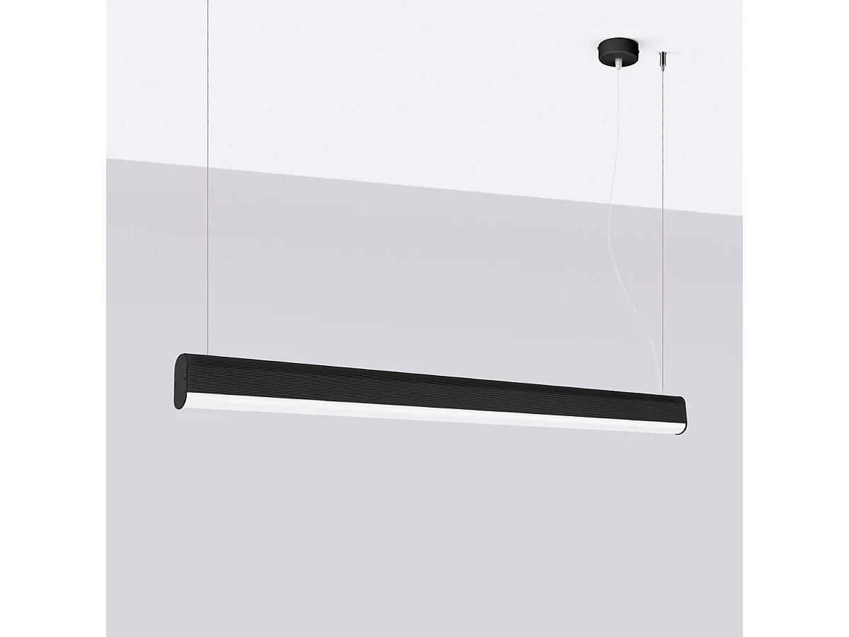 Lampe suspendue Oris noir LED 3000K