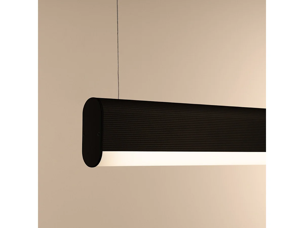 Lampe suspendue Oris noir LED 3000K