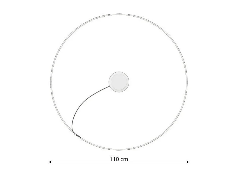 Lustre Nyra 110 noir 3000K