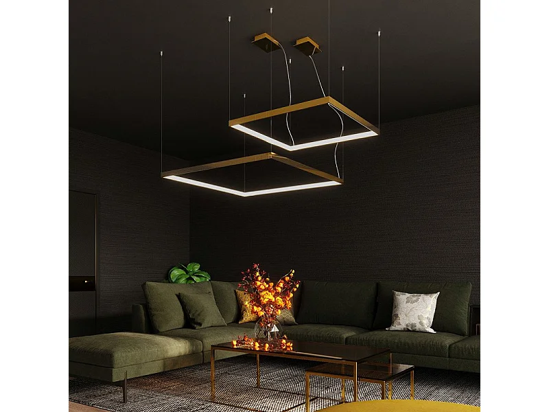 Lustre Luxa L doré 3000K