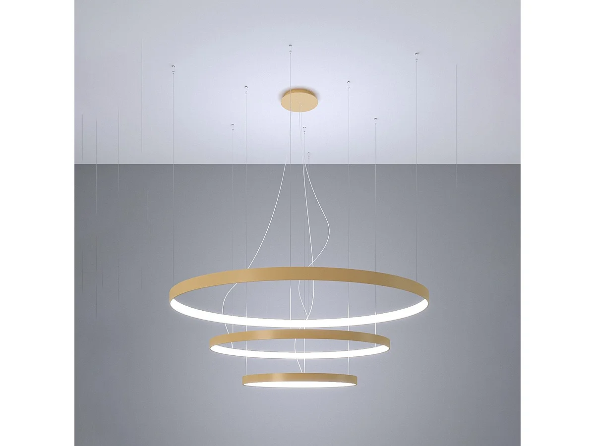 Lustre Nyra 3 55-78-110 doré LED 4000K