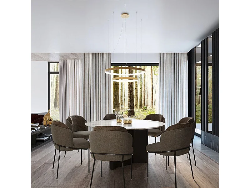 Lustre Nyra 3 55-78-110 doré LED 4000K