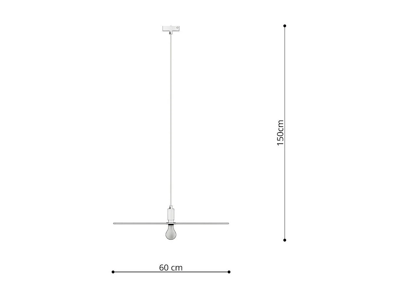 Lampe suspendue Aurea 60 noir