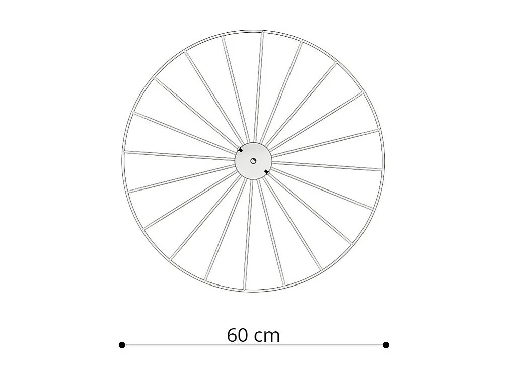 Lampe suspendue Aurea 60 noir