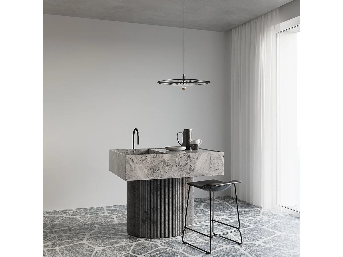 Lampe suspendue Aurea 60 noir