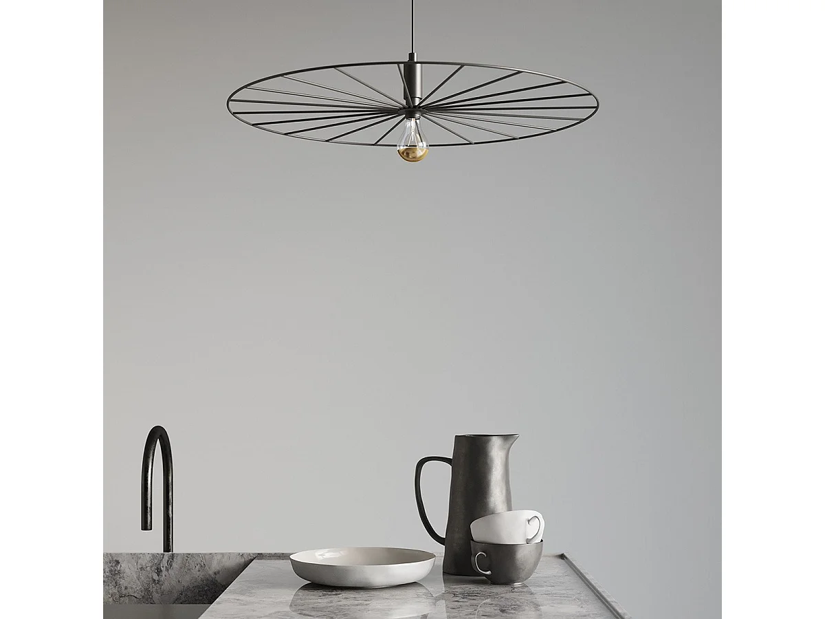 Lampe suspendue Aurea 60 noir