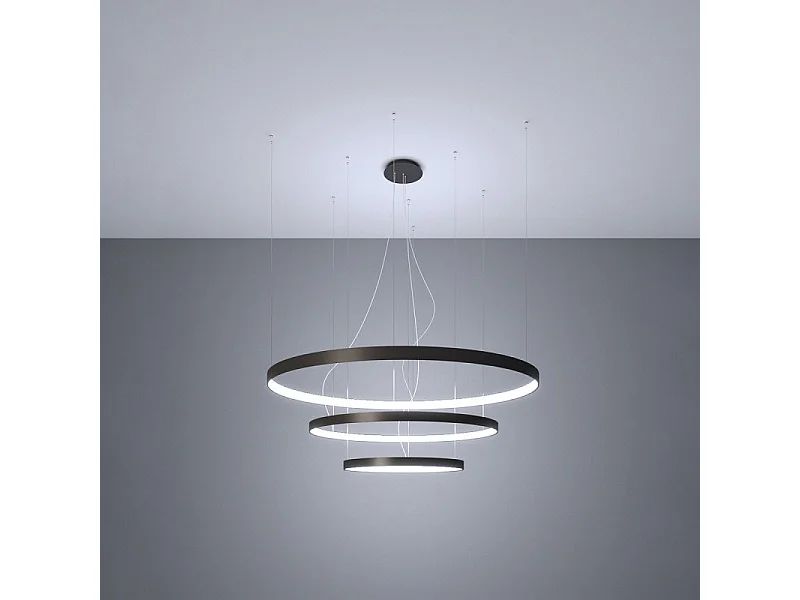 Lustre Nyra 3 55-78-110 noir LED 4000K