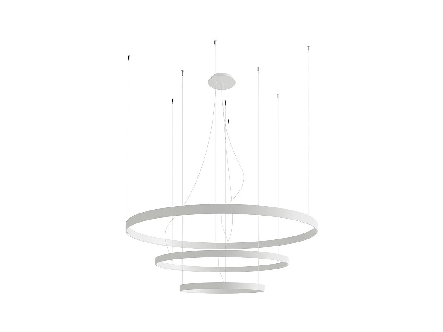 Lustre Nyra 3 55-78-110 blanc LED 3000K