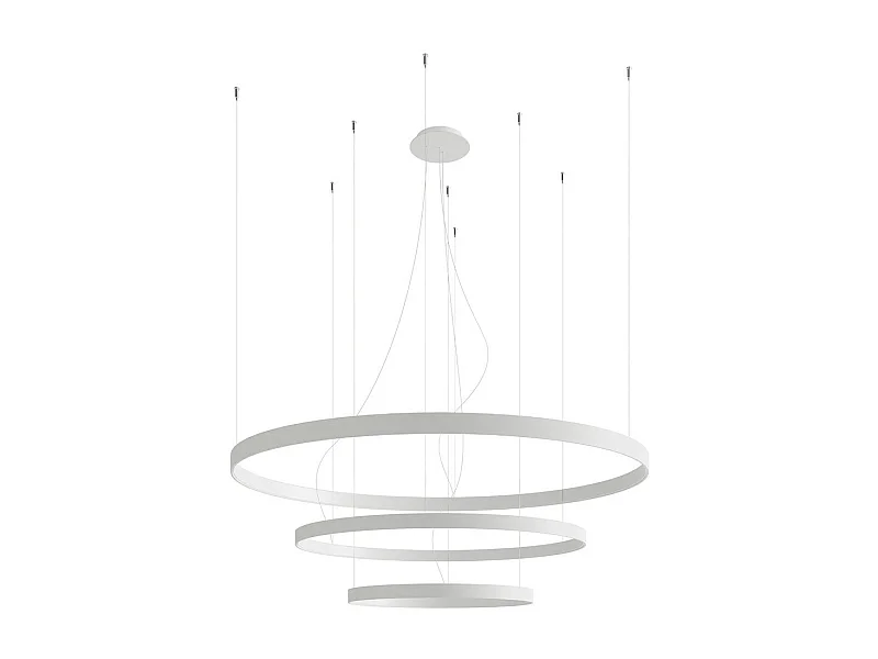 Lustre Nyra 3 55-78-110 blanc LED 3000K