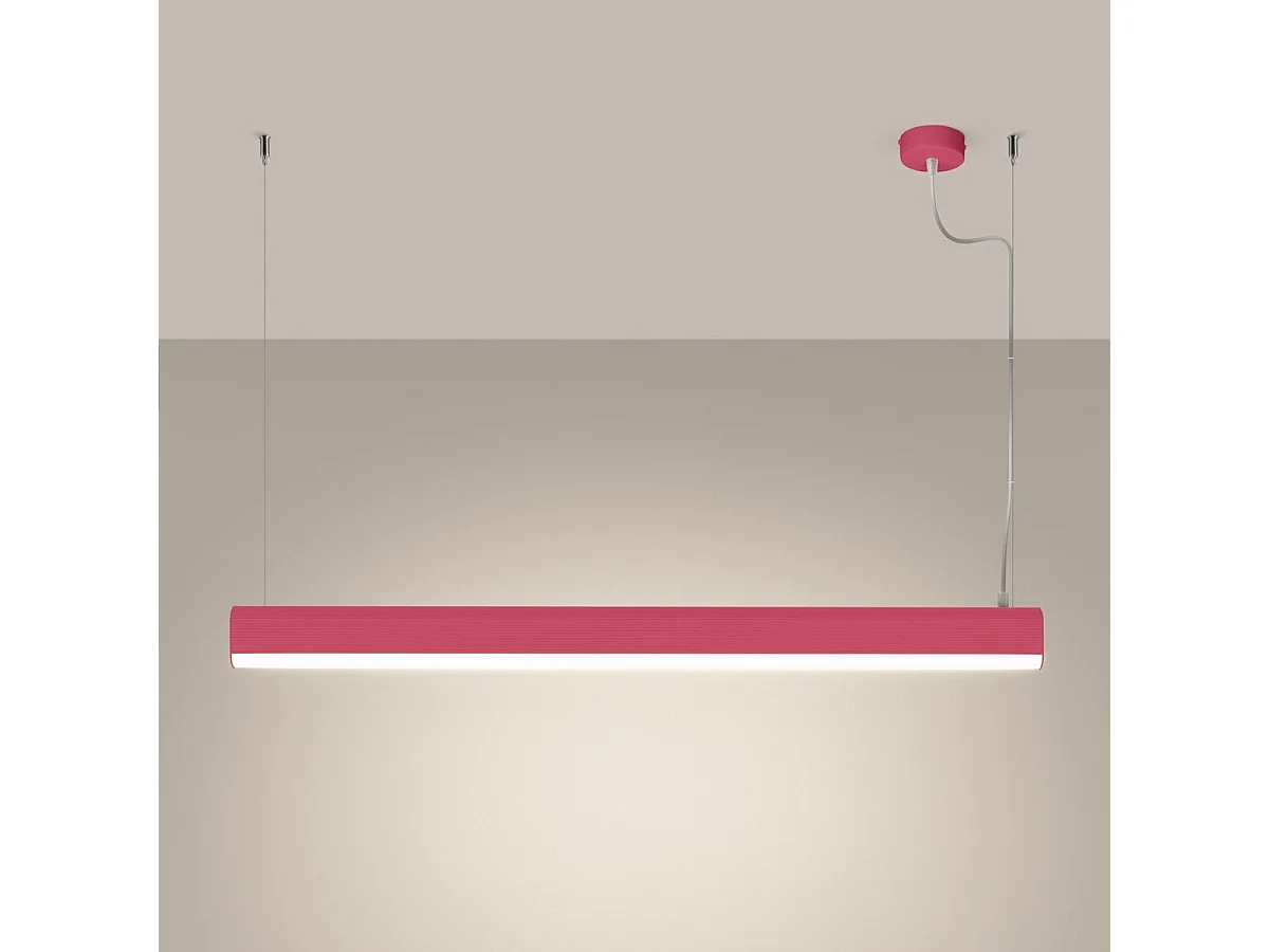 Lampe suspendue Oris rose LED 4000K