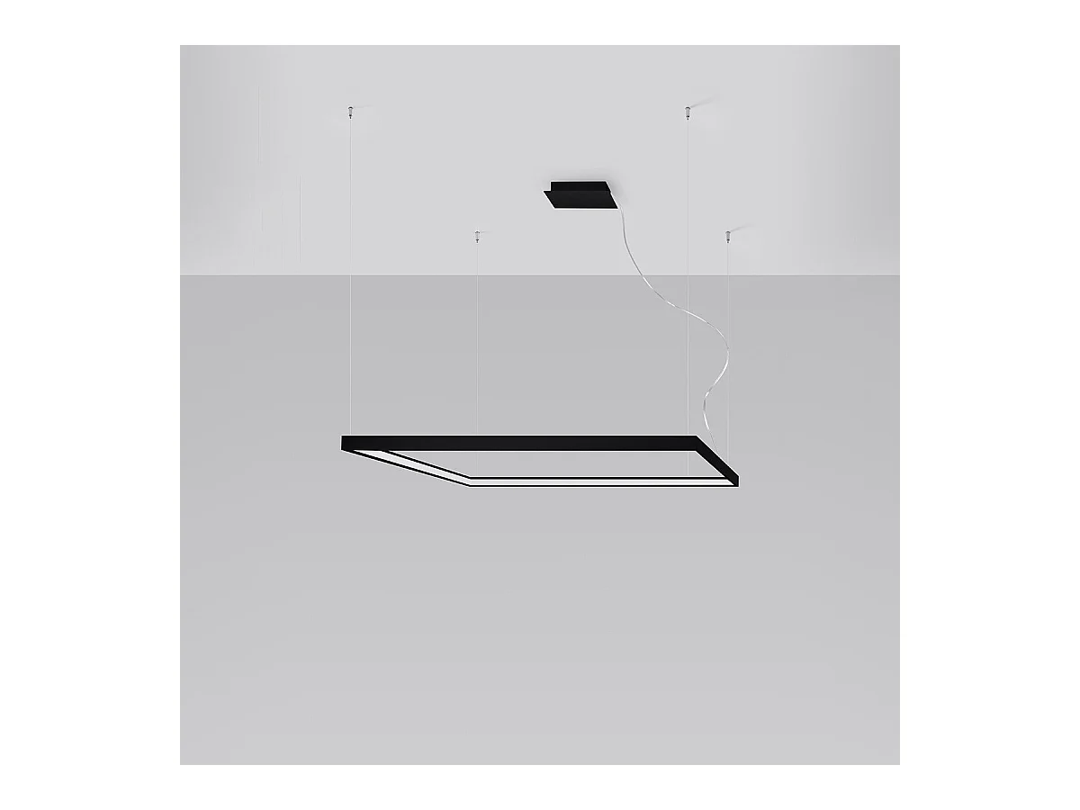 Lustre Luxa L noir 3000K