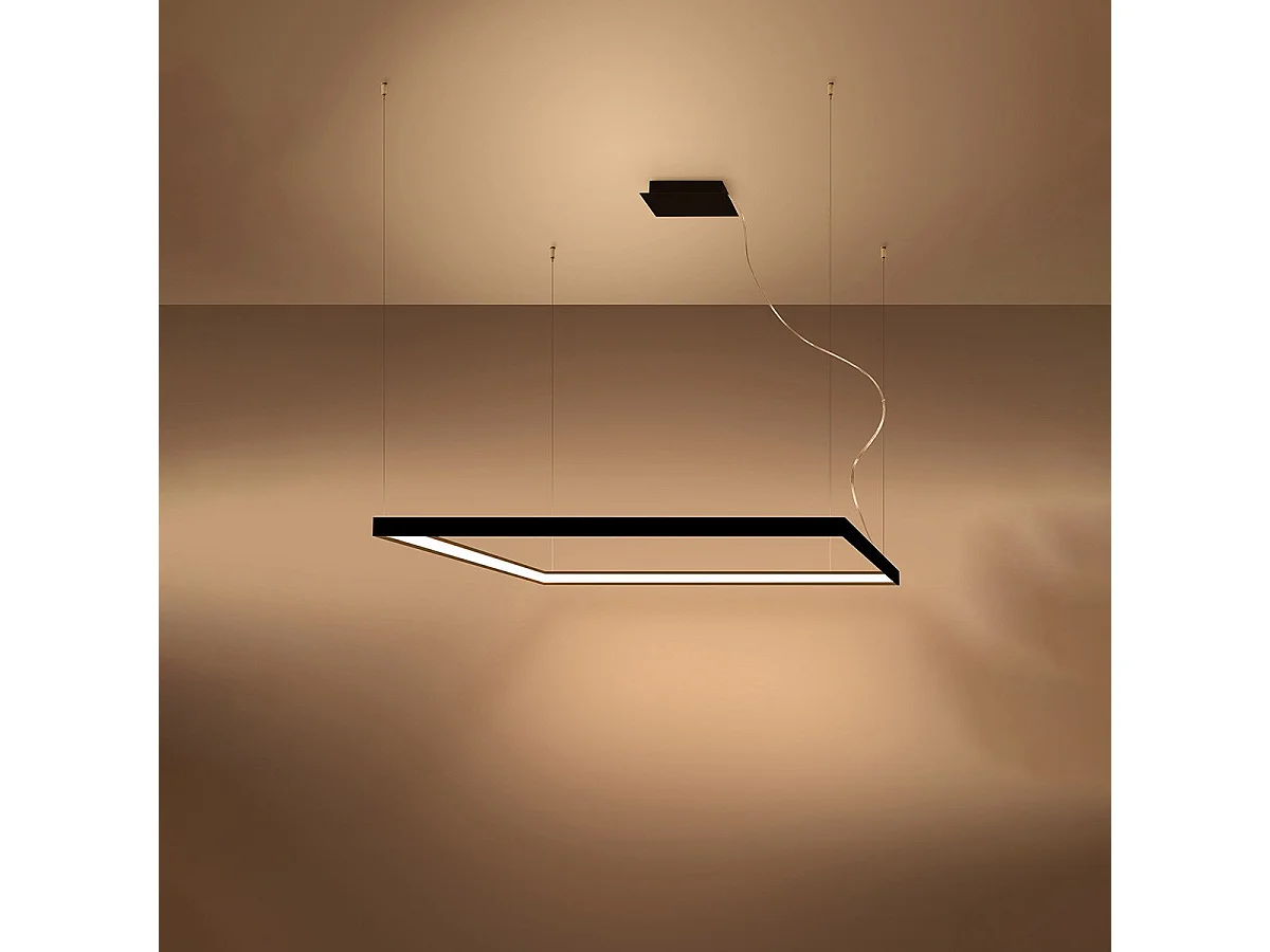 Lustre Luxa L noir 3000K