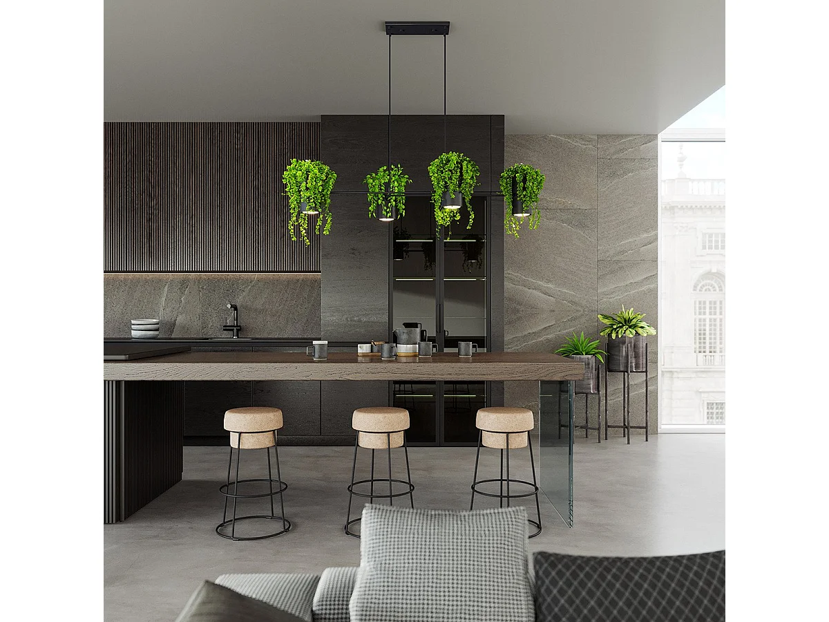 Lampe pendante Alba noir