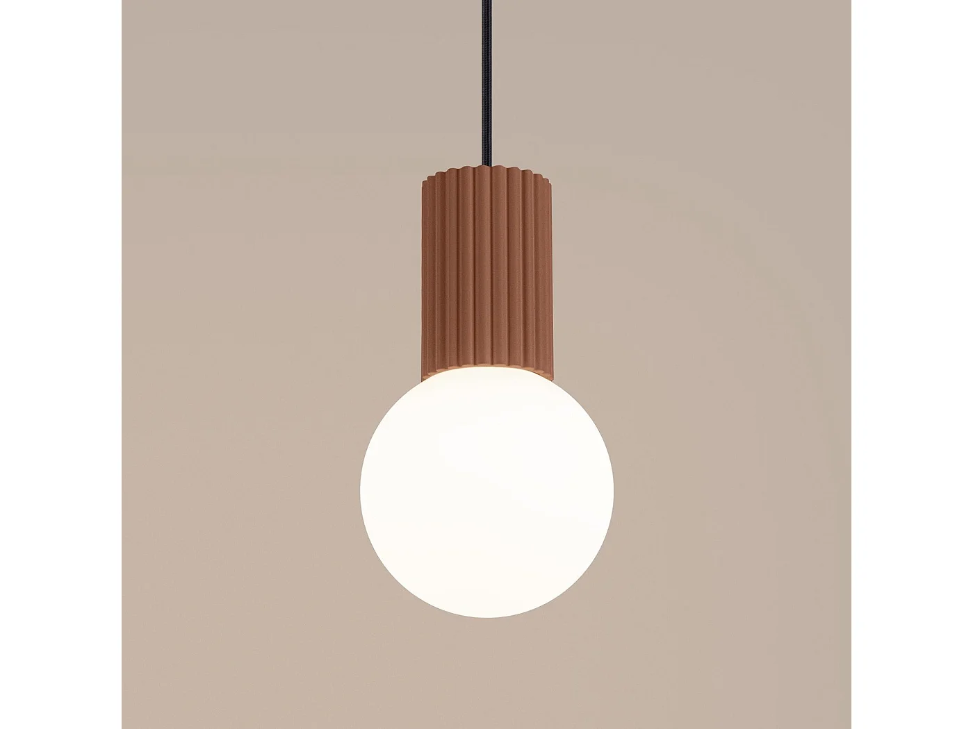 Lampe suspendue Orbis 1 moka