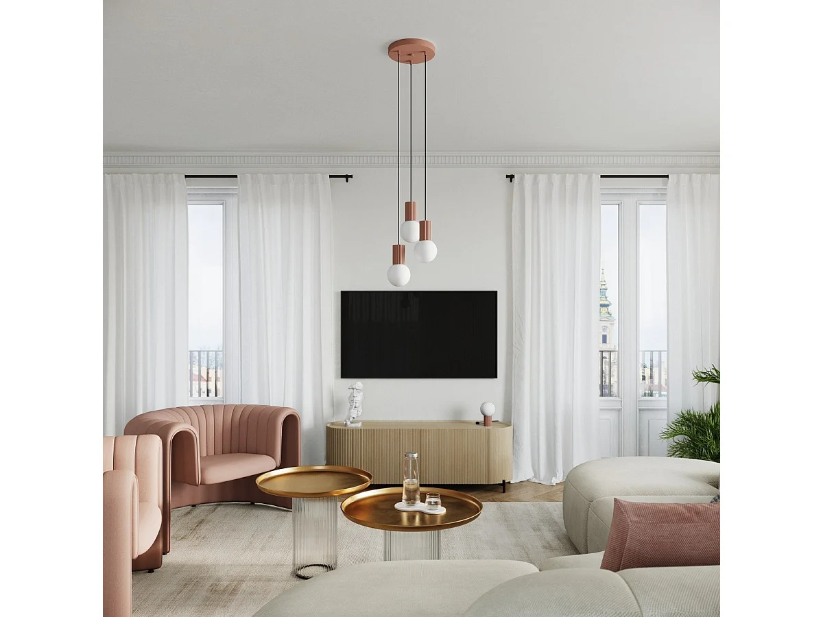 Lampe suspendue Orbis 1 moka
