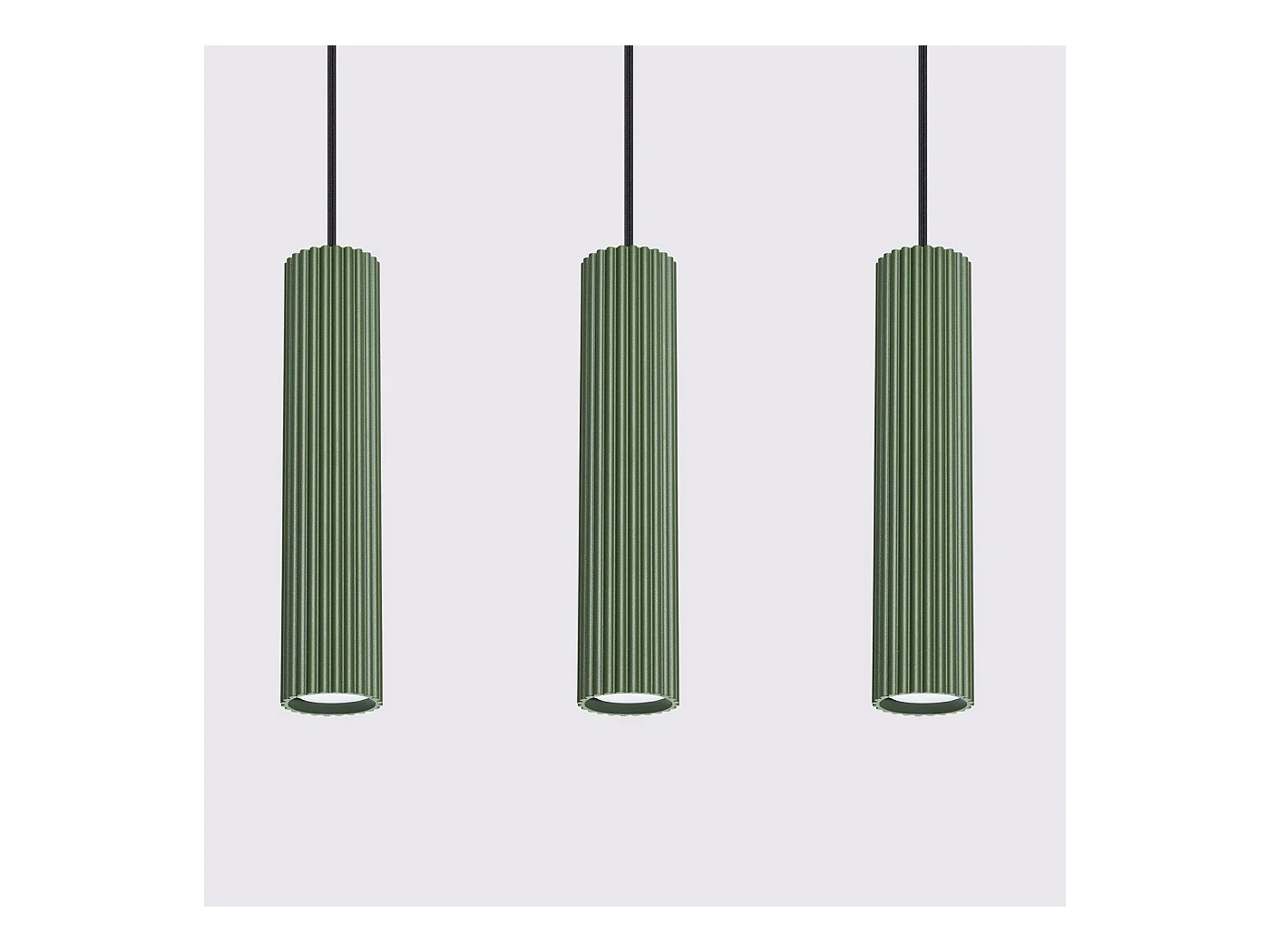 Lampe suspendue Onyx 3L vert olive