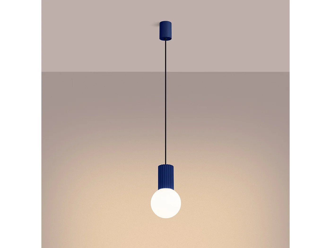 Lampe suspendue Orbis 1 outremer