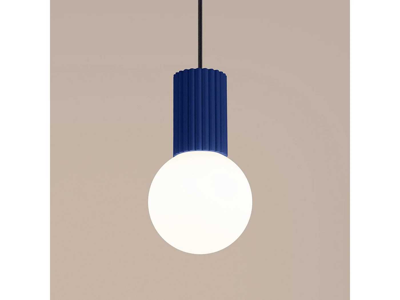 Lampe suspendue Orbis 1 outremer