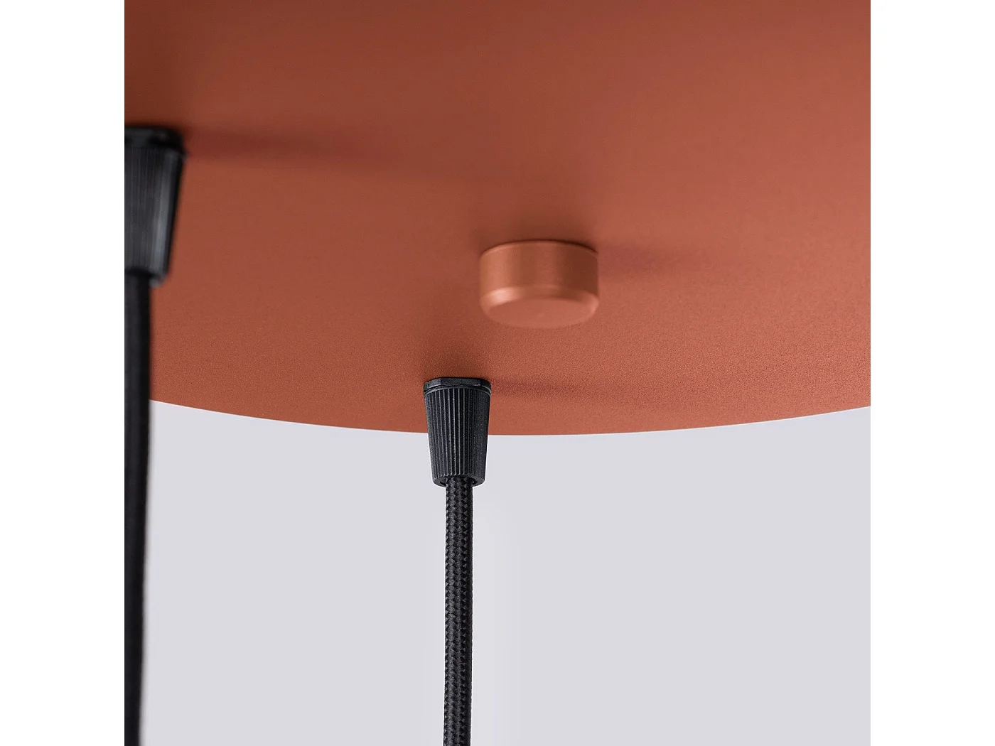 Lampe suspendue Orbis 3P rouge ochra