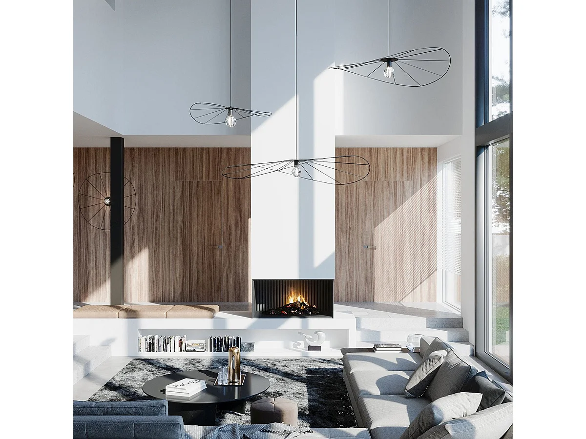 Lampe suspendue Solis 70 noir